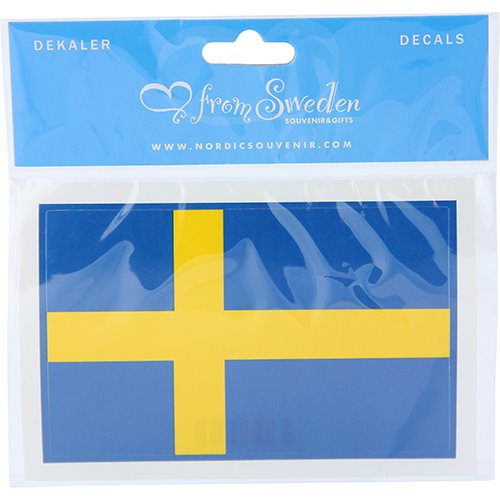Dekal plast Sve flagga