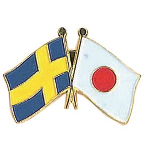 Flaggpin Sv/Japan