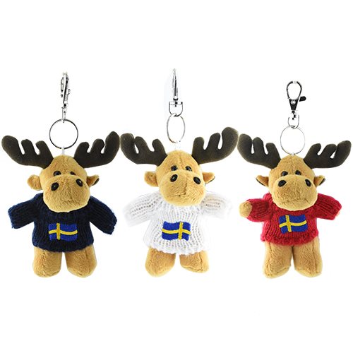 N-ring Älg m Swedentröja, 3 fg, 8cm