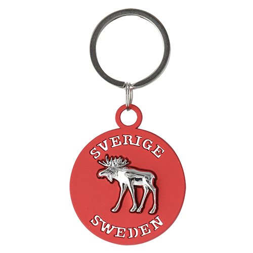 N-ring Älg metall m gummerad yta Sweden
