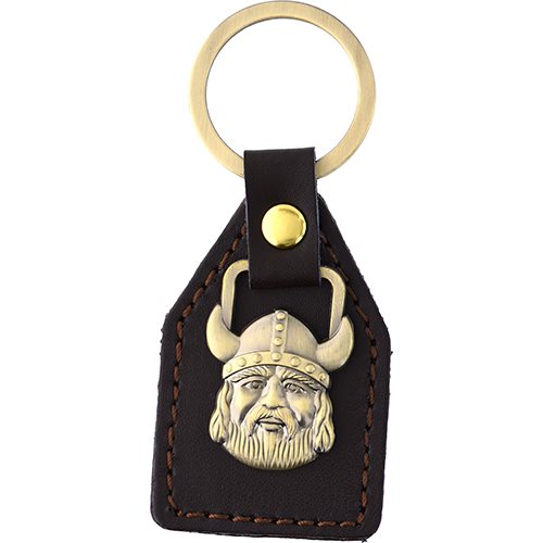 N-ring Vikingahuvud PU-läder SWEDEN