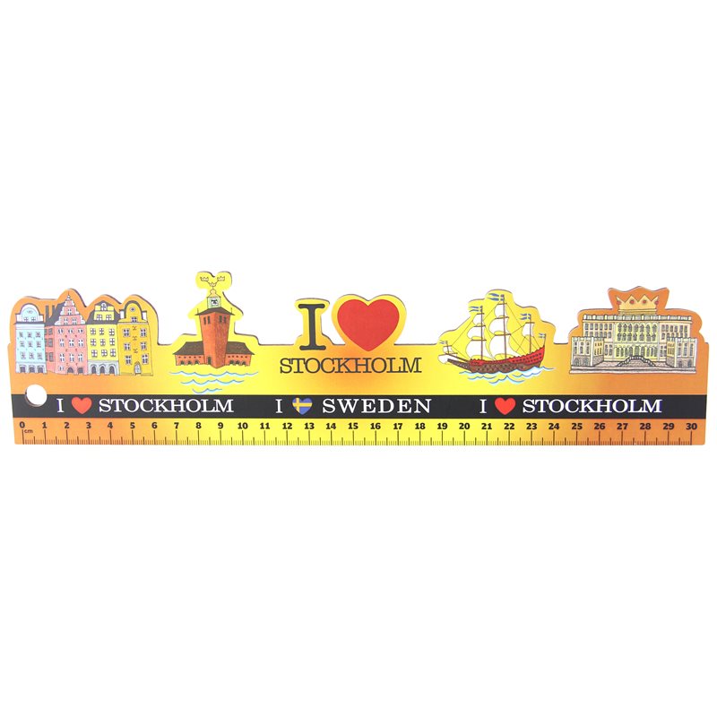 Linjal Stockholm, 30cm