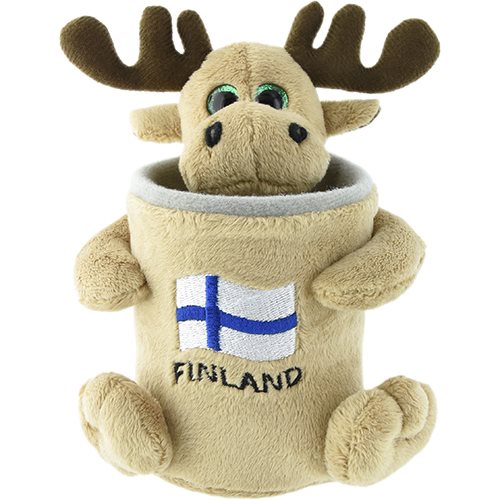 Pennställ Älg Finland, 14cm