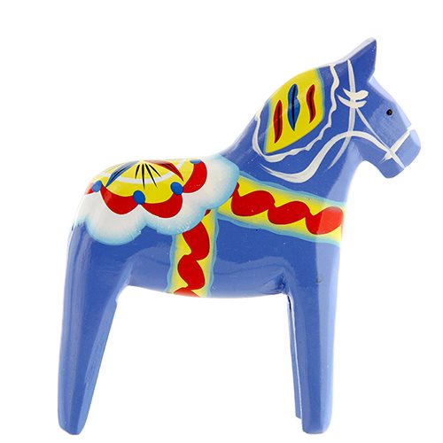 Dalahäst, Blå, 10 cm