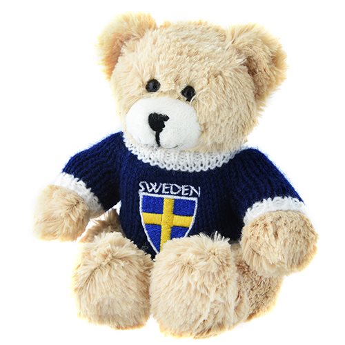 Nalle Sweden, stickad tröja, 13cm