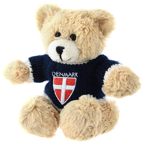 Nalle Denmark, stickad tröja, 13cm