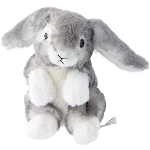 Kanin, grå, 15cm