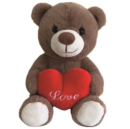 Nalle med hjärta, 25 cm