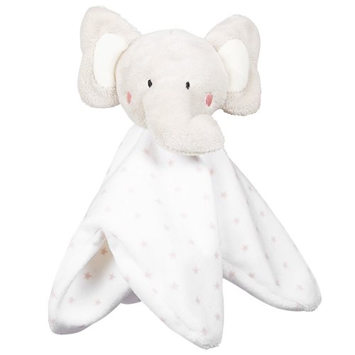 Snuttefilt Elefant, grå, vit