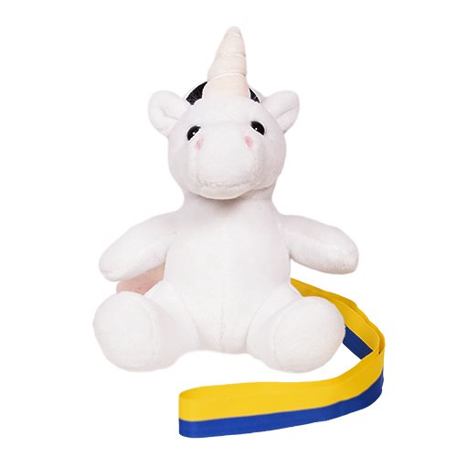 Student Enhörning med band, 13 cm
