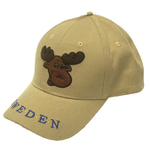 Barnkeps Älg Sweden, beige