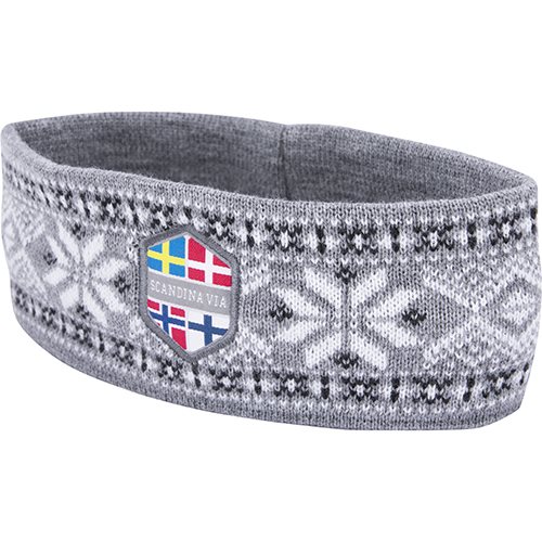 Stickat pannband, FROST, Fair Isle Scandinavia