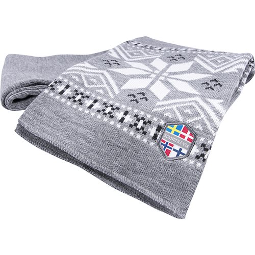 Stickad halsduk, FROST, Fair Isle 20 cm x 180 cm, SCA