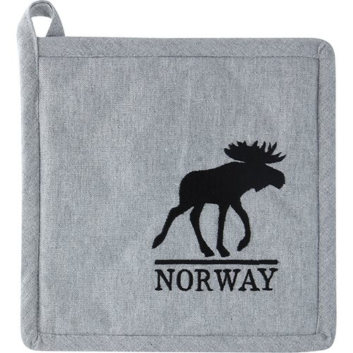 Grytlapp Älg, grå, Norway, 20x20cm, Recycled