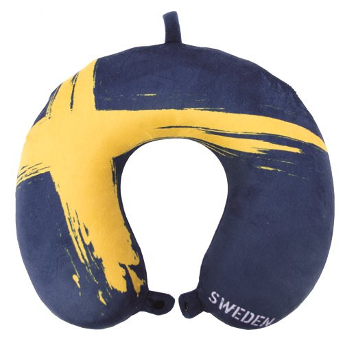 Nackkudde Flagga Sweden, (memoryskum)