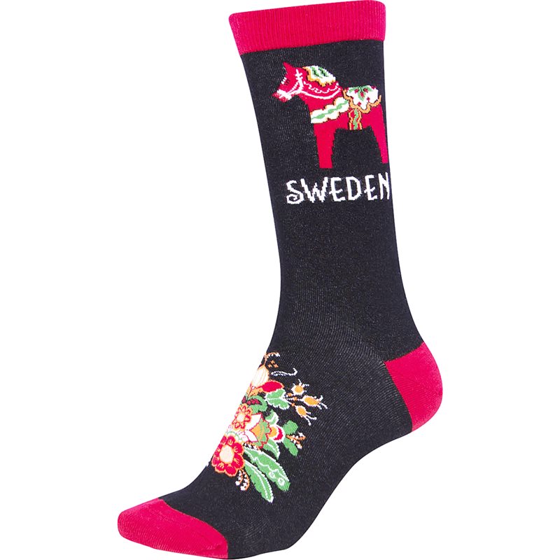 Strumpor FROST Dalahäst Kurbitsblomma, strl 40-45