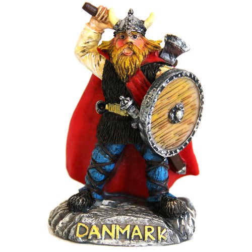 Viking m röd mantel Danmark, 10cm