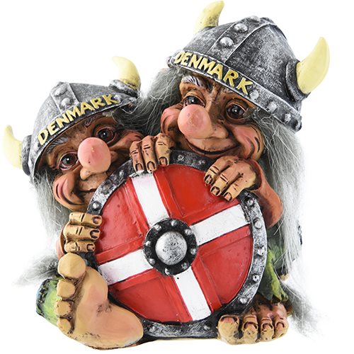 Två Troll m sköld Denmark