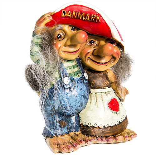 Trollpar under Danmark-keps, 9cm