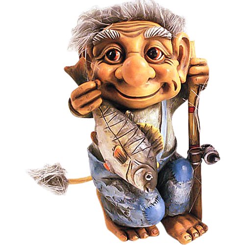 Mini Trolle fiskar, 5cm