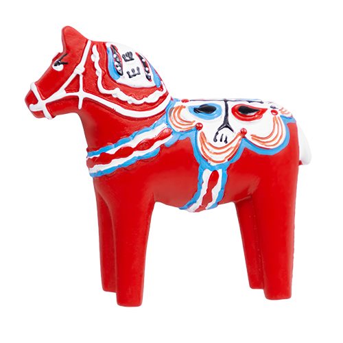 Magnet, Dalahäst, röd