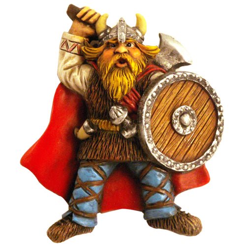 Magnet Viking m röd mantel