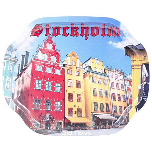 Plåtbricka Gamla Stan Stockholm 19x15 cm