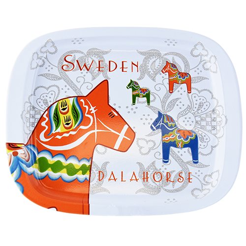 Bricka Dalahäst Swe, 19cm