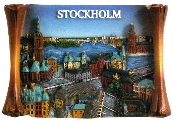 Magnet Stockholm vy, rulle
