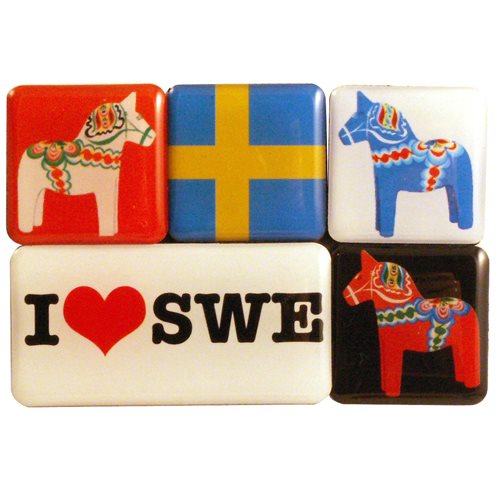 Magnetset, Dalahäst/I Hjärta Swe 5/set