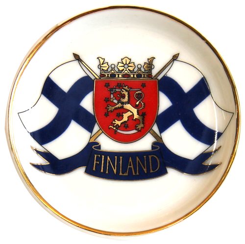 Magnet tallrik Finland fl.