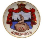 Magnet tallrik Köpenhamn havfrue