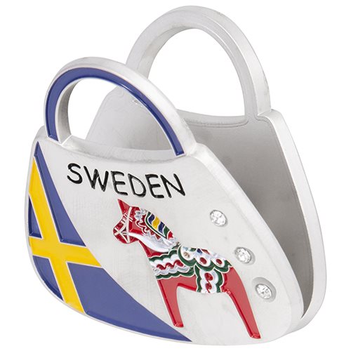 Magnet väska ,klämma, sverigeflagga, dalahäst