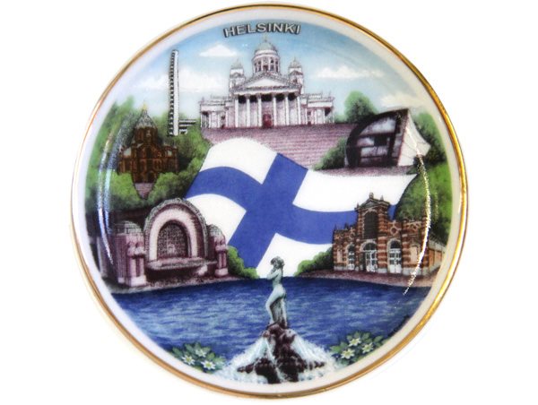 Magnet tallrik Helsinki
