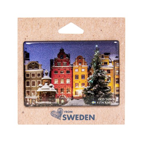 Fotomagnet Stortorget Stockholm vinter