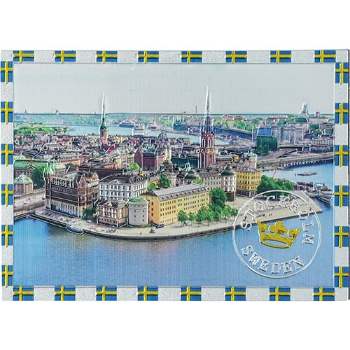 Magnet Riddarholmen Sthlm m folieeffekt 90x65mm