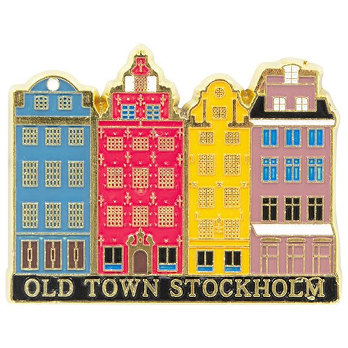 Magnet Gamla Stan, Stockholm, guld/silver