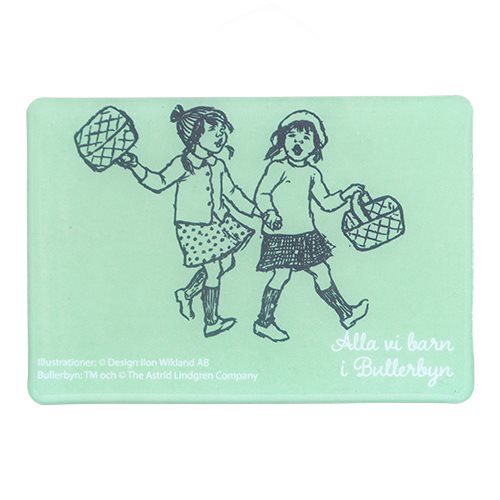 Magnet Alla vi barn i Bullerbyn, svartvit, mint, 80x55mm