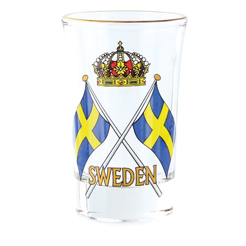 Shotglas Sverige fl.