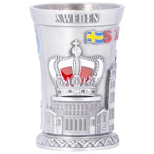 Shotglas metall, Stockholm