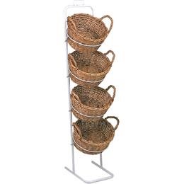 Korgställ 152*40*40cm vit/svart