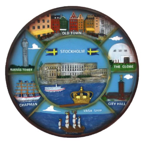 Tallrik 3D Stockholm, 22cm
