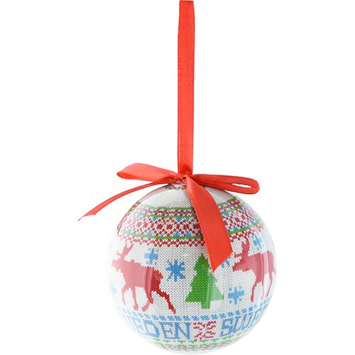 Julgranskula i förp. stickad älg Sweden 75mm