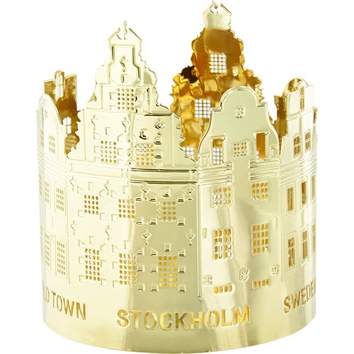 Ljuslykta Stadssilhuett Stockholm, Sweden