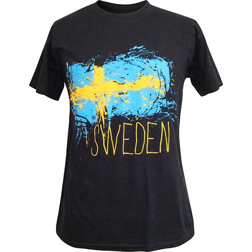 T-shirt marin Sweden Flagga, VUXEN