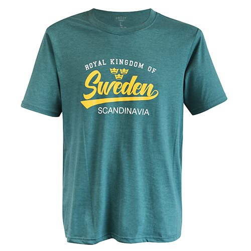T-shirt FROST Royal kingd. Sweden grön, VUXEN