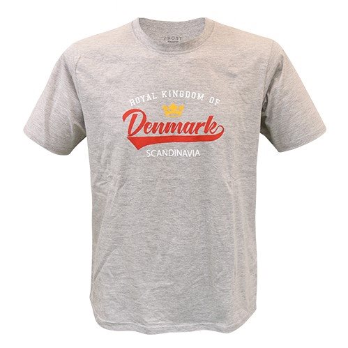 T-shirt FROST Royal kingd. Denmark grå, VUXEN