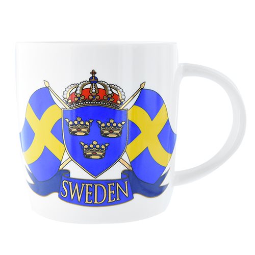 Mugg Sweden flaggor, 37cl