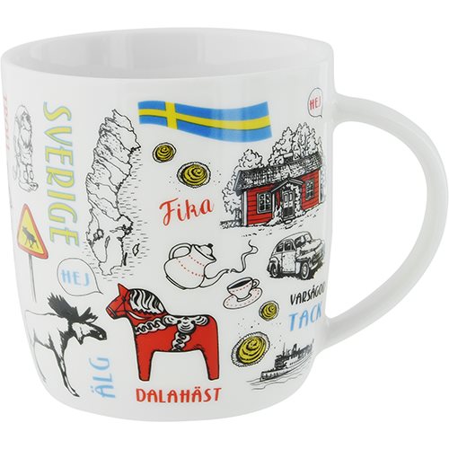 Mugg Sverigeteckningar, 37cl