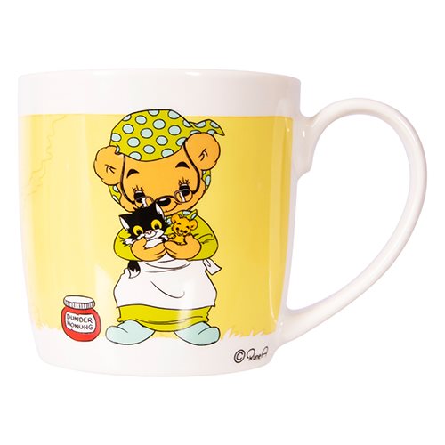 Mugg Farmor steker pannkakor, gul, 27 cl BAMSE